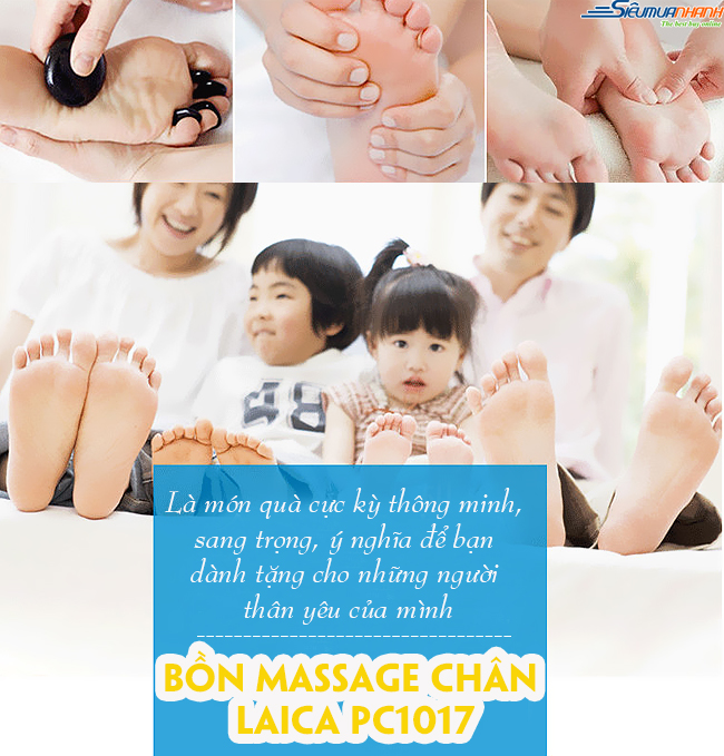 Bồn massage chân Laica PC-1017